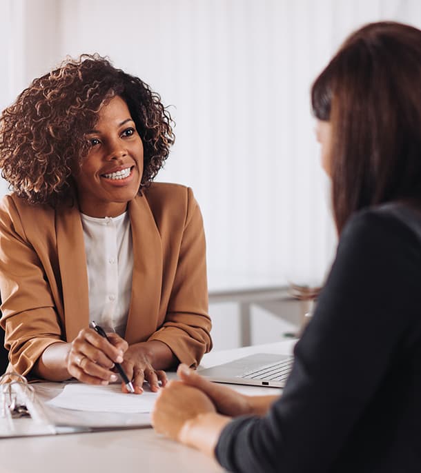 Agent and client with paperwork